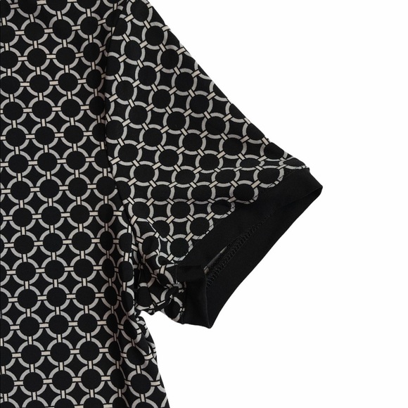 NWT! ANNE KLEIN GEOMETRIC PRINT BLOUSE - Picture 6 of 7